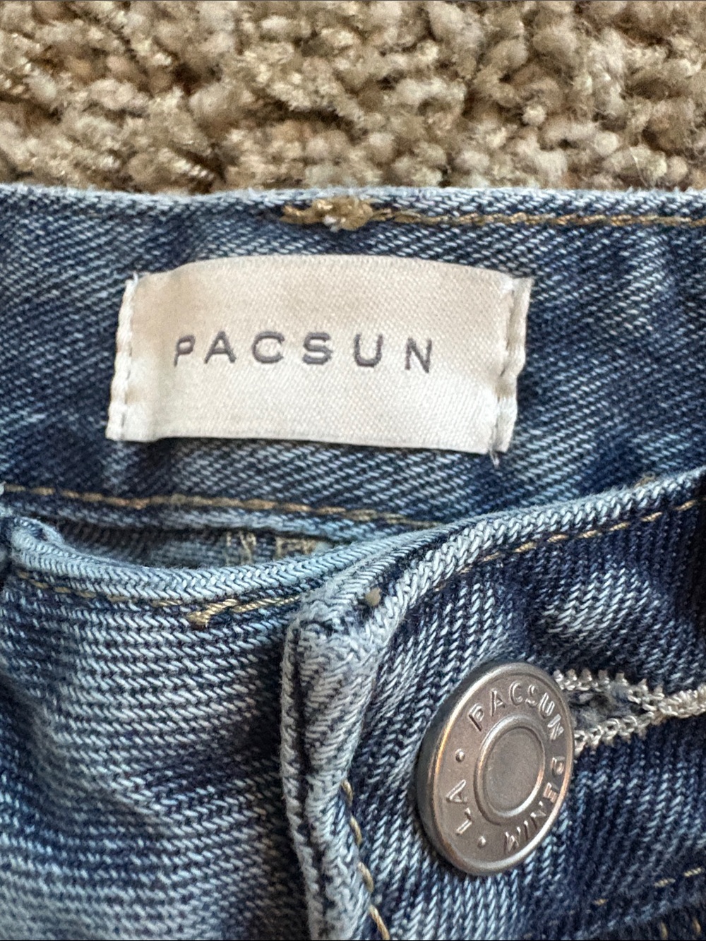 Pacsun Classic High-Waist Denim Shorts - Blue - Picture 5 of 5